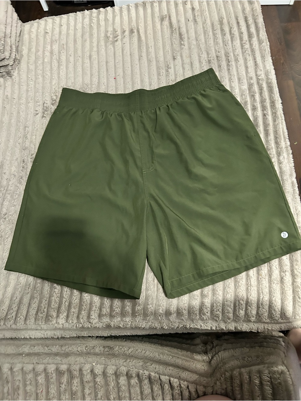 Workout Shorts in Olive Green